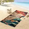 Compass and Sailing Ship Design Beach Towel Quick-drying for Travel Outdoor Sports Jogging Beach and Swimming