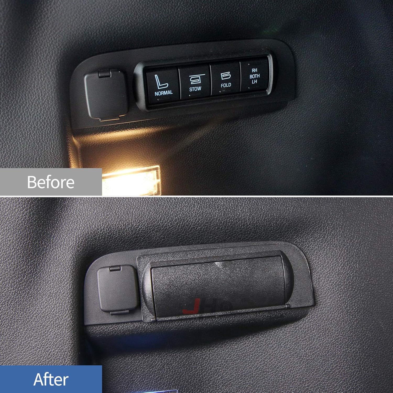 

JHO Trunk Buttons Protective Cap Cover Black ABS Trim Fit for Ford Explorer 2011 2012 2013 2014 2015 2016 2017 2018 2019 Limited Sport Platinum