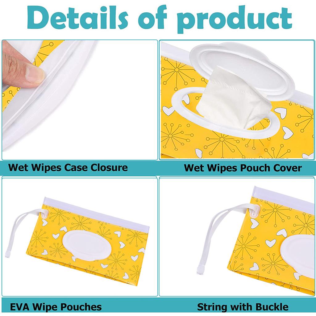 Portable Wipes Bag Container Reusable Environmentally Convenient Travel