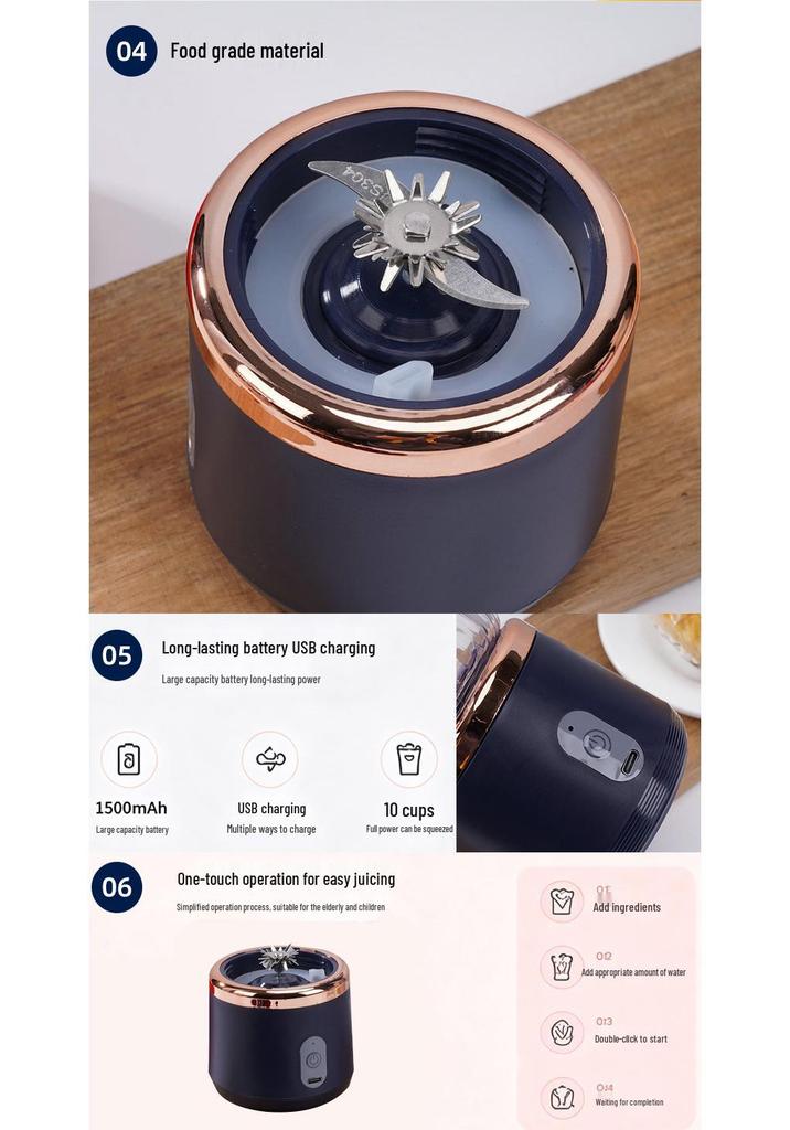 Storcător Blender Portabil Electric Multifuncțional pentru uz Casnic - 26 Modele