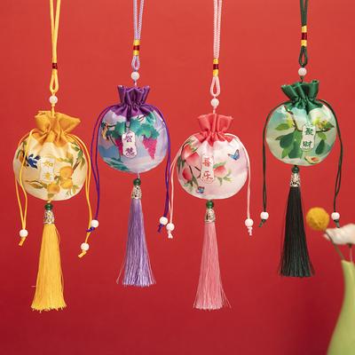 Φακελάκι με φακελάκι Dragon Boat Festival Κενό κρεμαστό φακελάκι με εμπριμέ στάμπα αυτοκινήτου για Παιδιά Baby Fetal Hair Repellent Λεβάντα