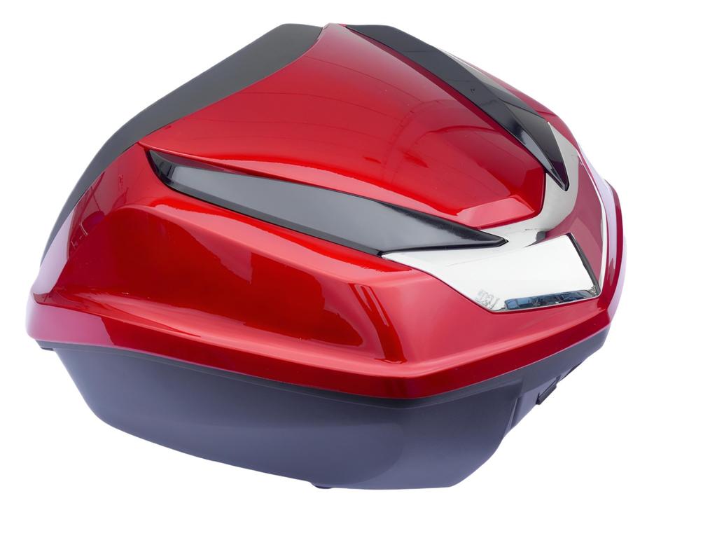 Kufer Motocyklowy Centralny 45L Honda Sh 20 Odblask Oparcie Czerwony Bankok