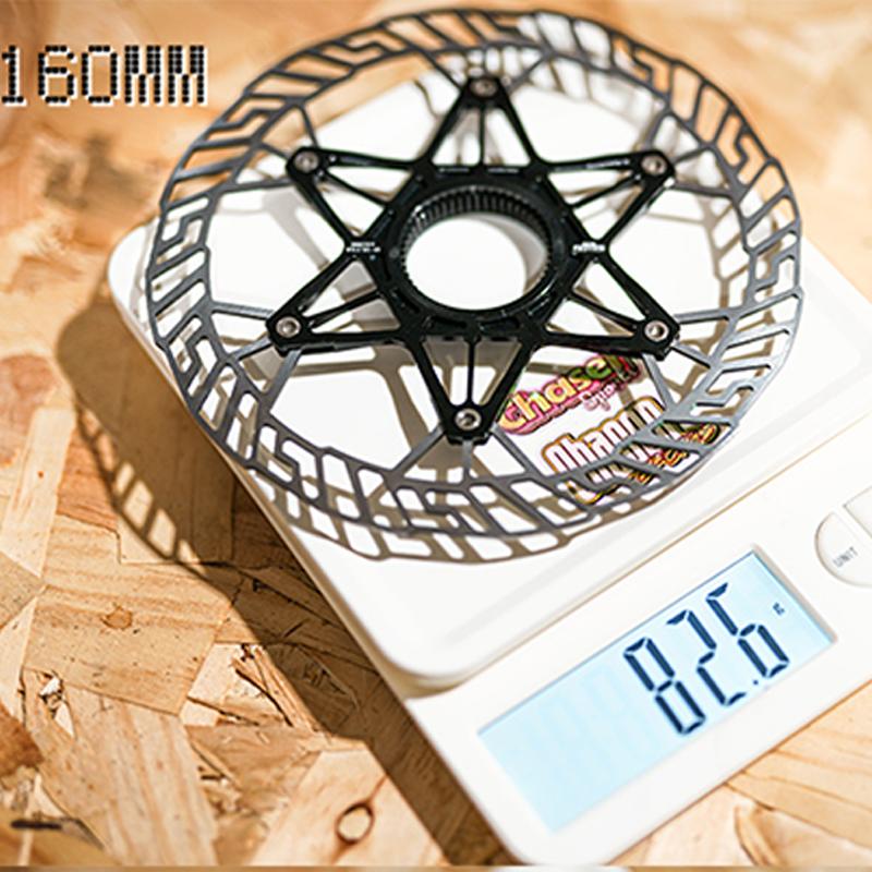 Chaser Bike Ultralight Medium Lock Discs Bicycle Brake Disc Pads Gravel Lightweight Discs 160mm/140MM 83g Without Locking Covers