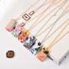 Slayer Kimetsu Demon No Yaiba Jewelry Accessory Electroplated Pendants Fans