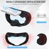 HiBloks Face Cover Pad with Cooling Fan for Meta Quest 3 Accessories, 2Pcs Face Cushion Cover Compatible with Oculus Quest 3 Fan Cooler, Replacement