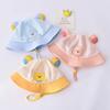 Baby Summer Sun Hat Kids Breathable Mesh Basin Cap Cute Boy Girl Outdoor Sunshade Visors Cartoon Bear Children Fisherman Hats