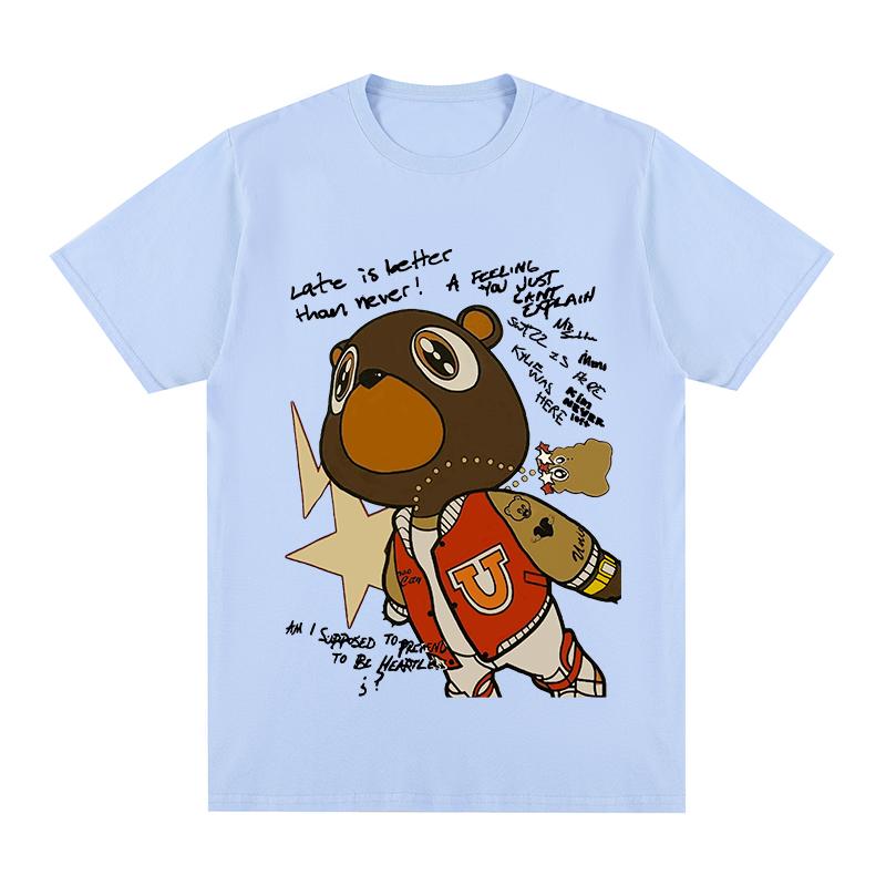 

Kanye West Kawaii t-shirt Ye Bear Hip Hop Cotton Men T shirt New TEE TSHIRT Womens tops 4XL