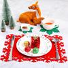 12 Pcs Christmas Placemats Sets,heat Resistant Christmas Table Mats And Coasters Set,non-slip Table - DD