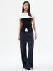 Elssibeui Round Neck Bodycon T-Shirt_Ivory