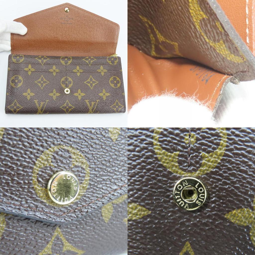 Used LOUIS VUITTON Purse Portefeuille Sara M60531 Monogram Brown Bifold Wallet