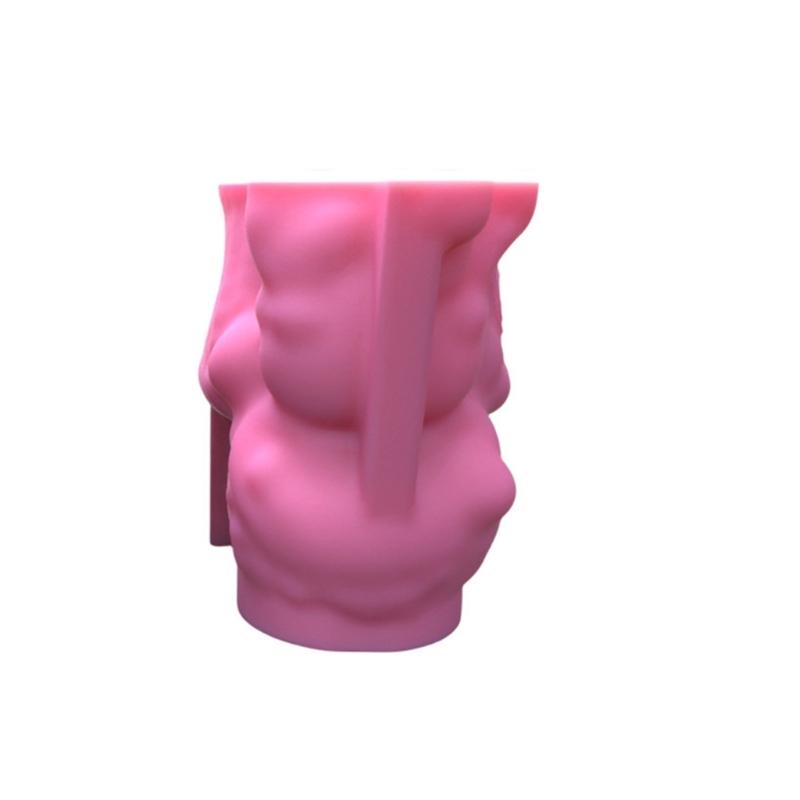 Clay Flowerpot Mould Molds Silicone Girl Shaped Silicone Pen Holder Moulds For Succulent Flowerpot Pen Holder