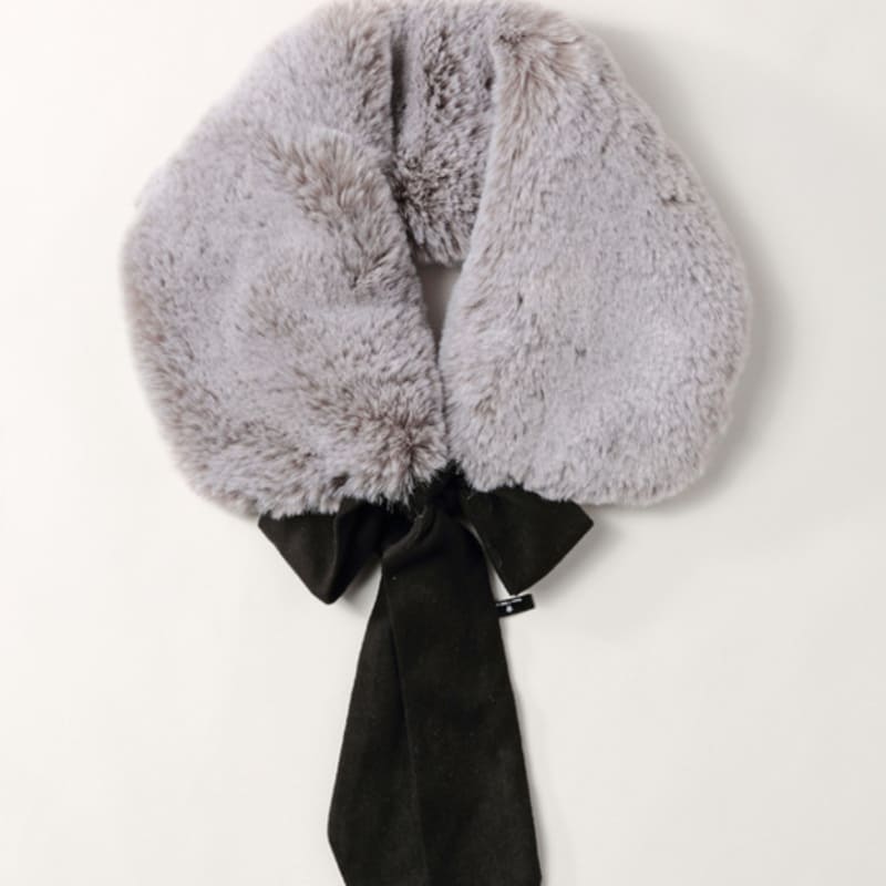 

LALA Fognifer Ribbon Color Scarf - Dark Gray FREE