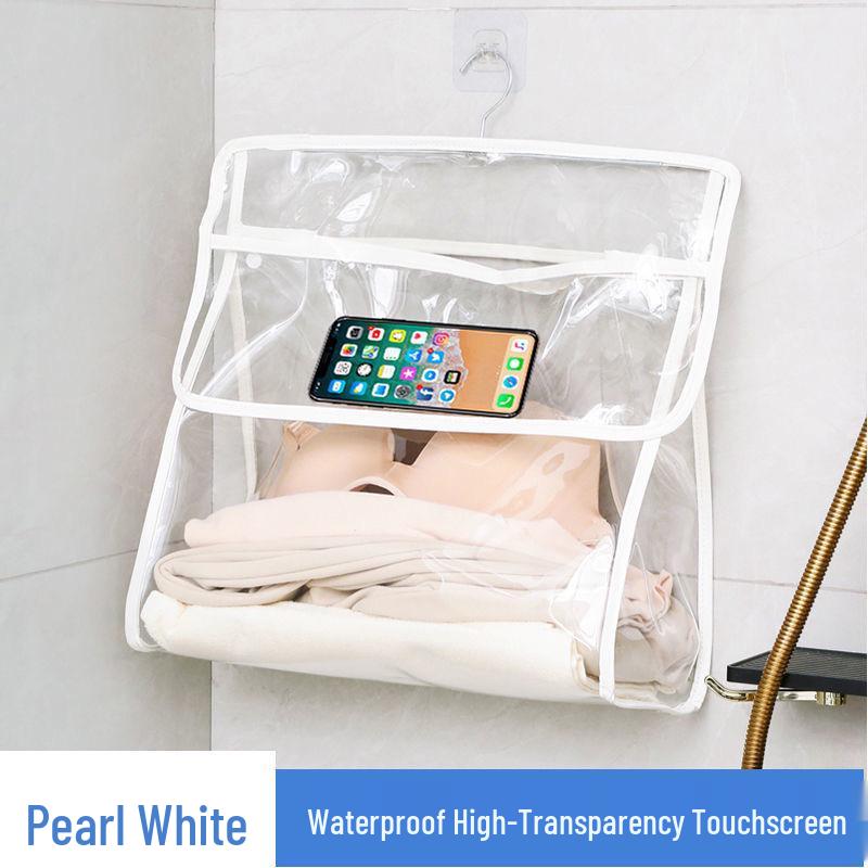 Geantă de duș impermeabilă suspendabilă pentru depozitarea hainelor și a telefonului