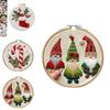 Christmas Embroidery Kit Featuring Unique Floral And Leaf Designs Perfect For Holiday Decor Projects