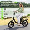 Vélo Électrique Pliable 16"-Moteur 250W-Batterie 36V 10.4Ah-3 Vitesses-Charge 120 kg-Autonomie 56 km-Angle d'escalade 15%-Noir