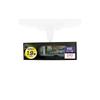 Carmate Car Rearview Mirror 240mm [1.9x Wider View] Anti-Glare Chrome Mirror for Kei Cars and Compact Cars M8
