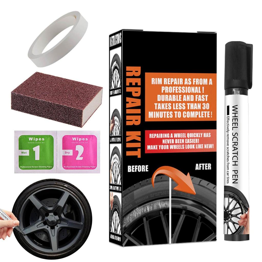 Wheel Repair Pen Touch Up Pen, Car Wheel Rim Repair, Car Scratch