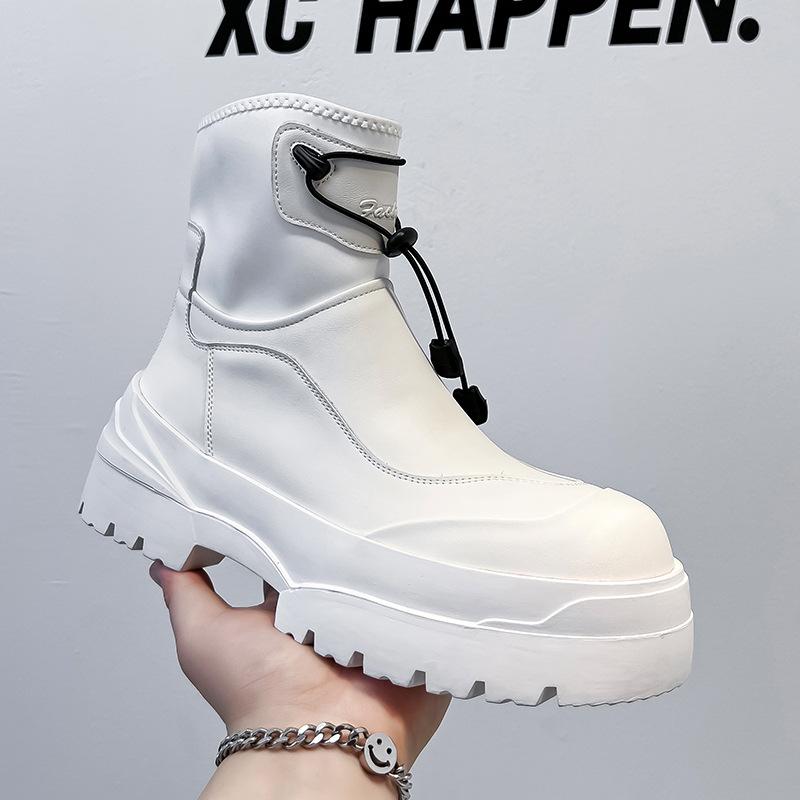 2024 new snow boots vibe wind outdoor function wind thick-soled short boots trendy men 4722-A