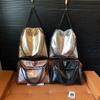 2026 New Arrival Women's Metallic Color Tote Bag Fashion Chain Shoulder Bag Large Capacity Foldable Commuter Handbag for Ladies