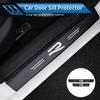 Leather Car Door Plate Threshold Protector Strip Sticker For Volkswagen VW Scirocco Jetta Beetle Golf Passat Polo Tiguan Touran zf4
