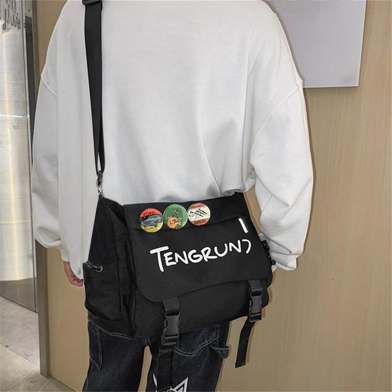 

Модные водонепроницаемые нейлоновые сумки через плечо для подростков, мужчин и женщин, модная сумка через плечо, школьные сумки для студентов, художественная сумка почтальона