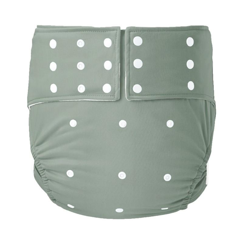 Reusable Adult Incontinence Briefs With Snap Leak-Proof Ice Silk Fabric Elderly Plus Size L XL