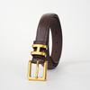 New Retro Alloy H Letter Buckle Belt for Women Ins Trendy Korean Version Simple Versatile Pin Buckle Thin Belt for Women