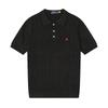 STORN Sommer 100% Baumwolle T-Shirt Lässig Einfarbige Gestrickte Pullover Kurzärmelig Passform POLO Kragen T-Shirts Ziehen Einfarbige Oberteile