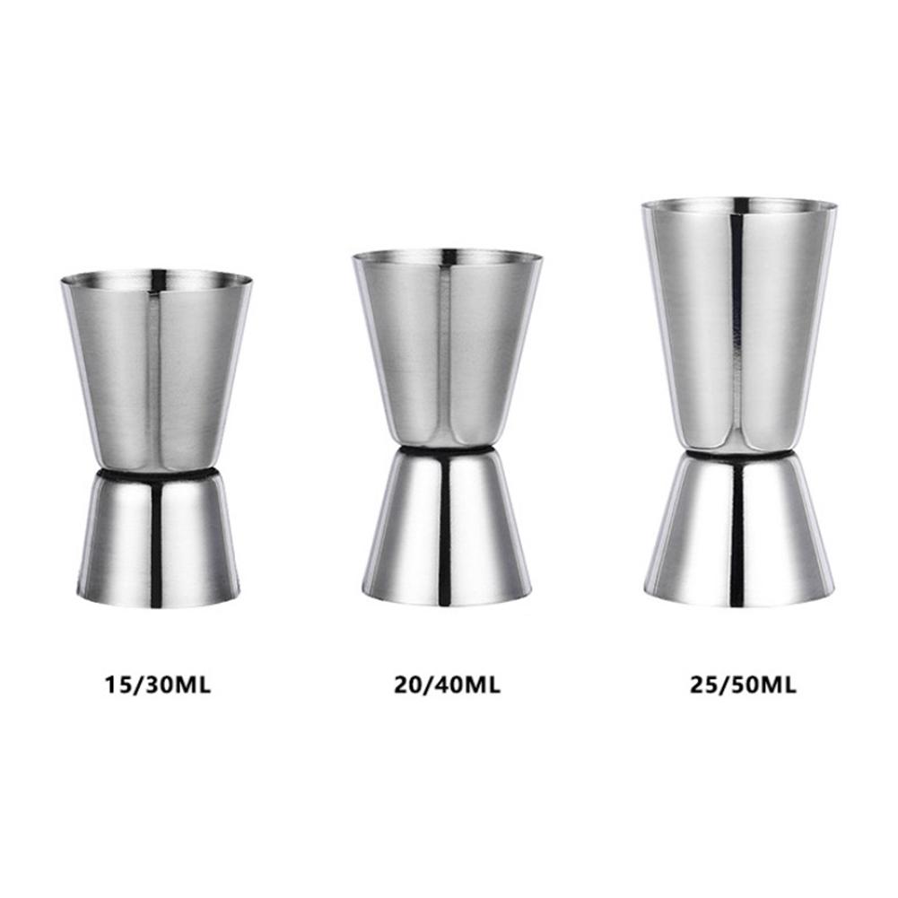 Shaker per cocktail Misurino in acciaio inossidabile argentato