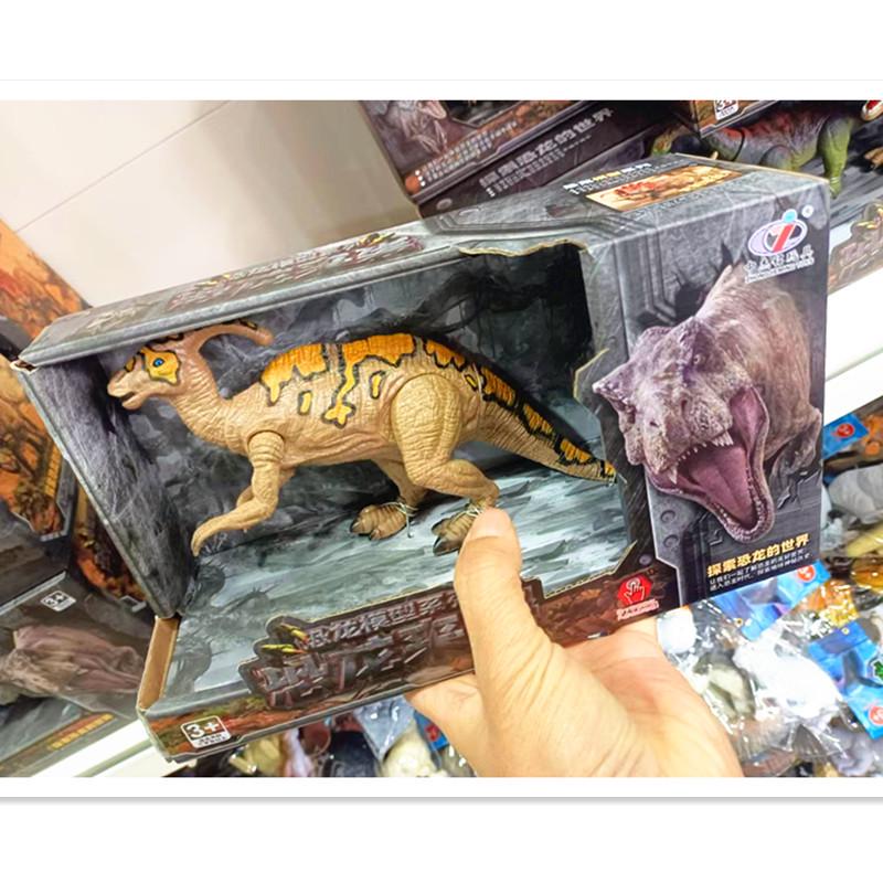 Movable Dinosaur Toy: Pterodactyl, Triceratops, & Tyrannosaurus Models with Open Mouth