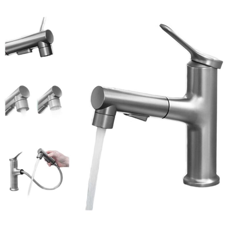 TLXT Bathroom Basin Pull-Out Faucet