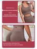 European & American Summer Cross-Back Beauty Seamless Sports Bra & Yoga Set - Sexy, Breathable, Hip-Lifting Pants