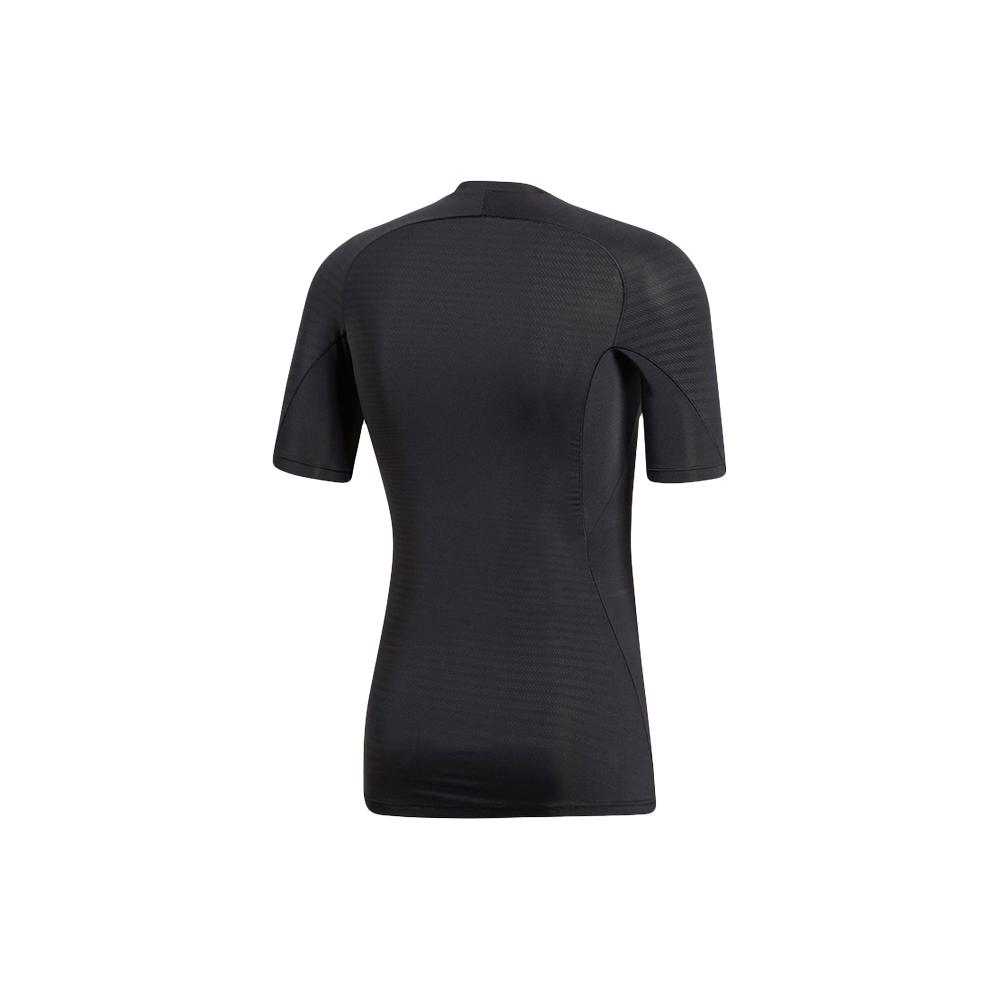 adidas T Shirts Men's Black Crew Neck Moderate Straight Fit CF7171