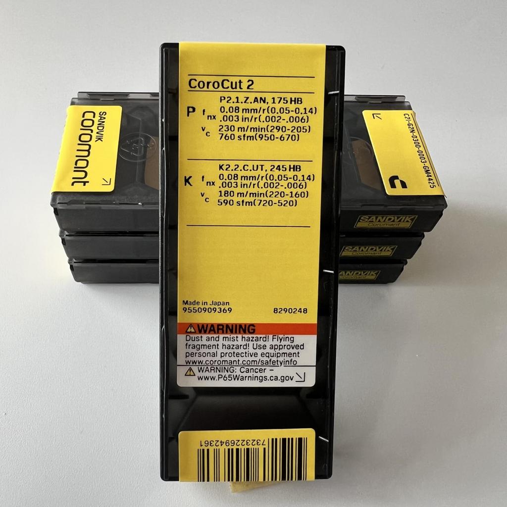 SANDVIK / C2I-G2N-0300-0003-GM 4425 / Original Swedish hard alloy blade 5 Pcs