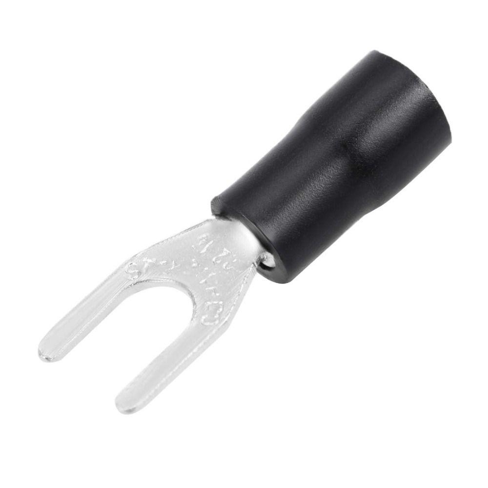 50pcs Insulated U-Type Wire Connector Spade Electrical Terminals Crimp Terminal  Wire Connector