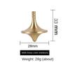 Copper Metal Spinning Top Tip Counter Stress Ease Plaything Small Edc Relieve Stress Decompression Gadgets Roller For  Children Kids