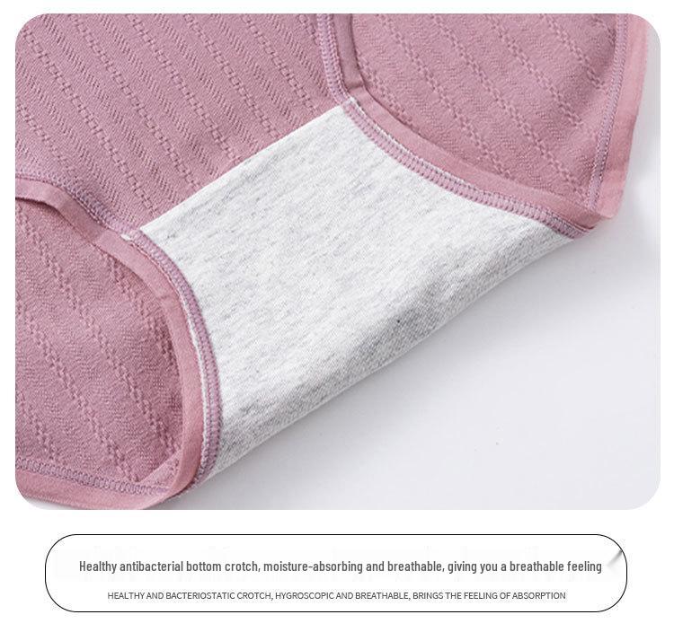 High-Waisted Cotton Antibacterial Shorts for Middle-Aged and Plus-Size Women