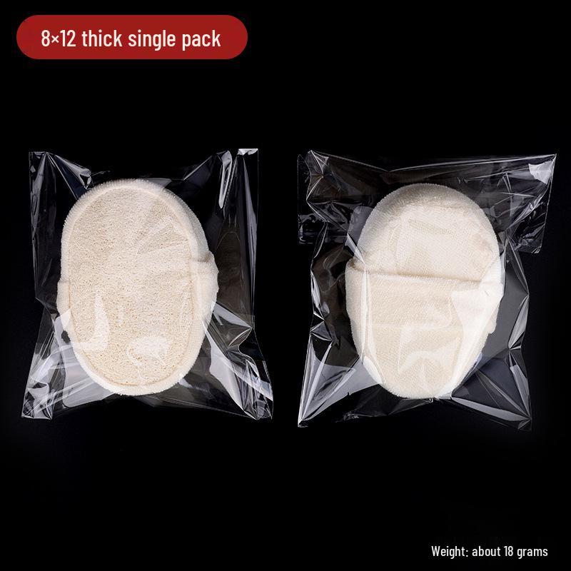 Thick Natural Loofah Sponge: Gentle Exfoliating Bath Scrubber for Rich Lather