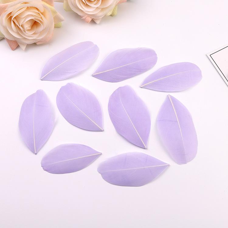 50Pcs5-8Cm Colored Goose Feather Floating Head Diy Jewelry Accessories Feather Goose Feather Craft Decorative Material