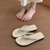 Premium sequined flat slippers women's summer new flip-flops fashion skirt vacation beach pinch slippers