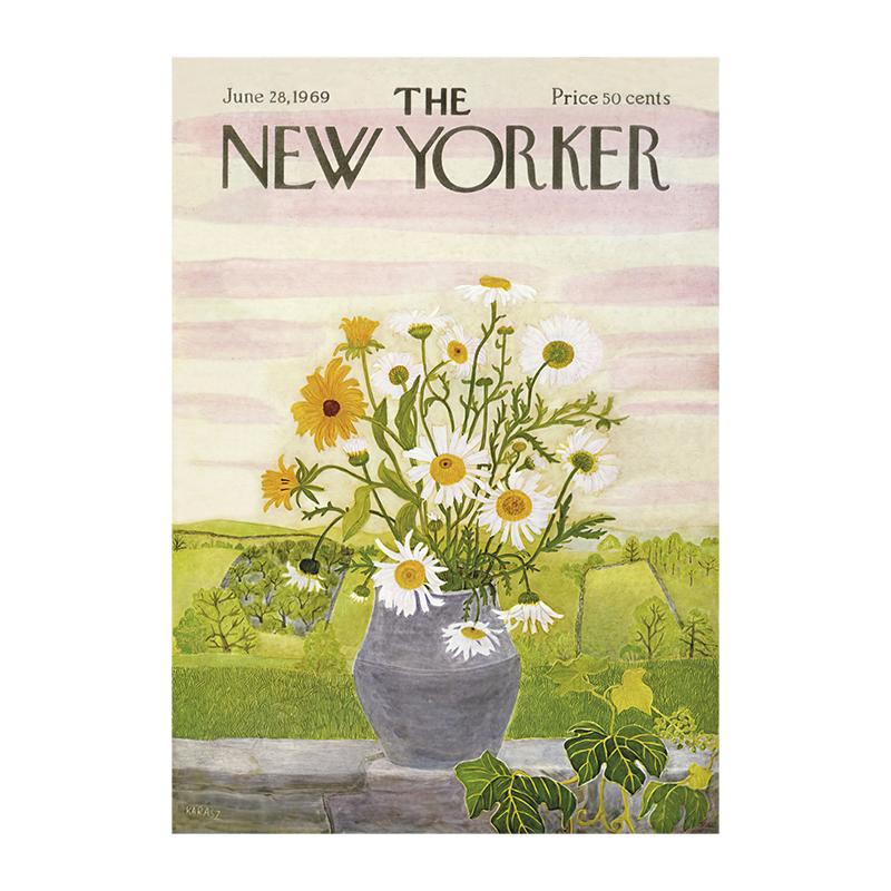 

Постер журналу The New Yorker Нордична квітка Міський кіт Полотно Картини Друковані Настінне мистецтво Зображення для вітальні Домашній декор Без рами 20x30cm