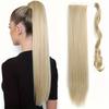 22 Inch Long Straight Ponytail Extensions Synthetic Fiber Hair Extensions Wrap Around Straight Ponytail Extensions For Women Hair Accessories