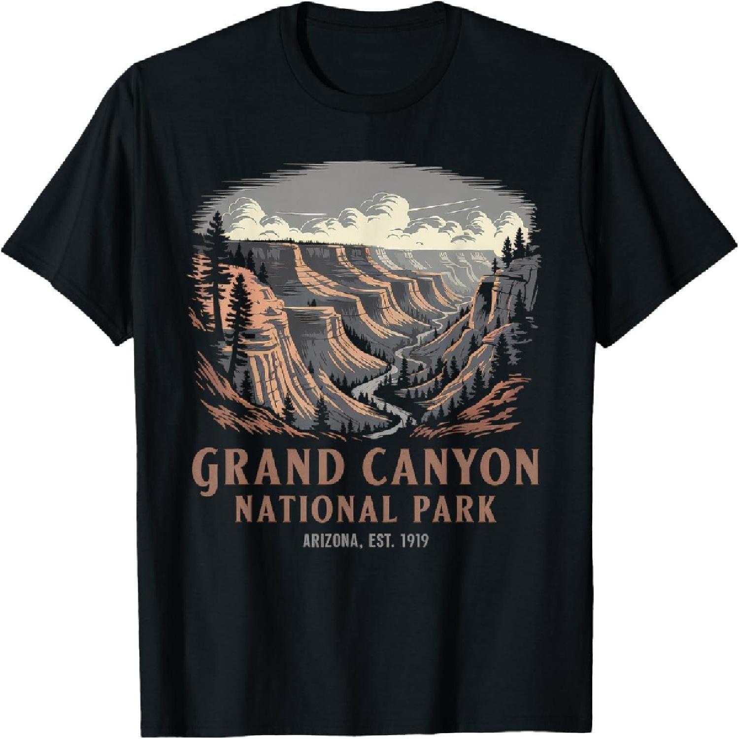 

Grand Canyon Tshirt Men Women National Park NP T-Shirt(16) XXXXXL різнокольоровий