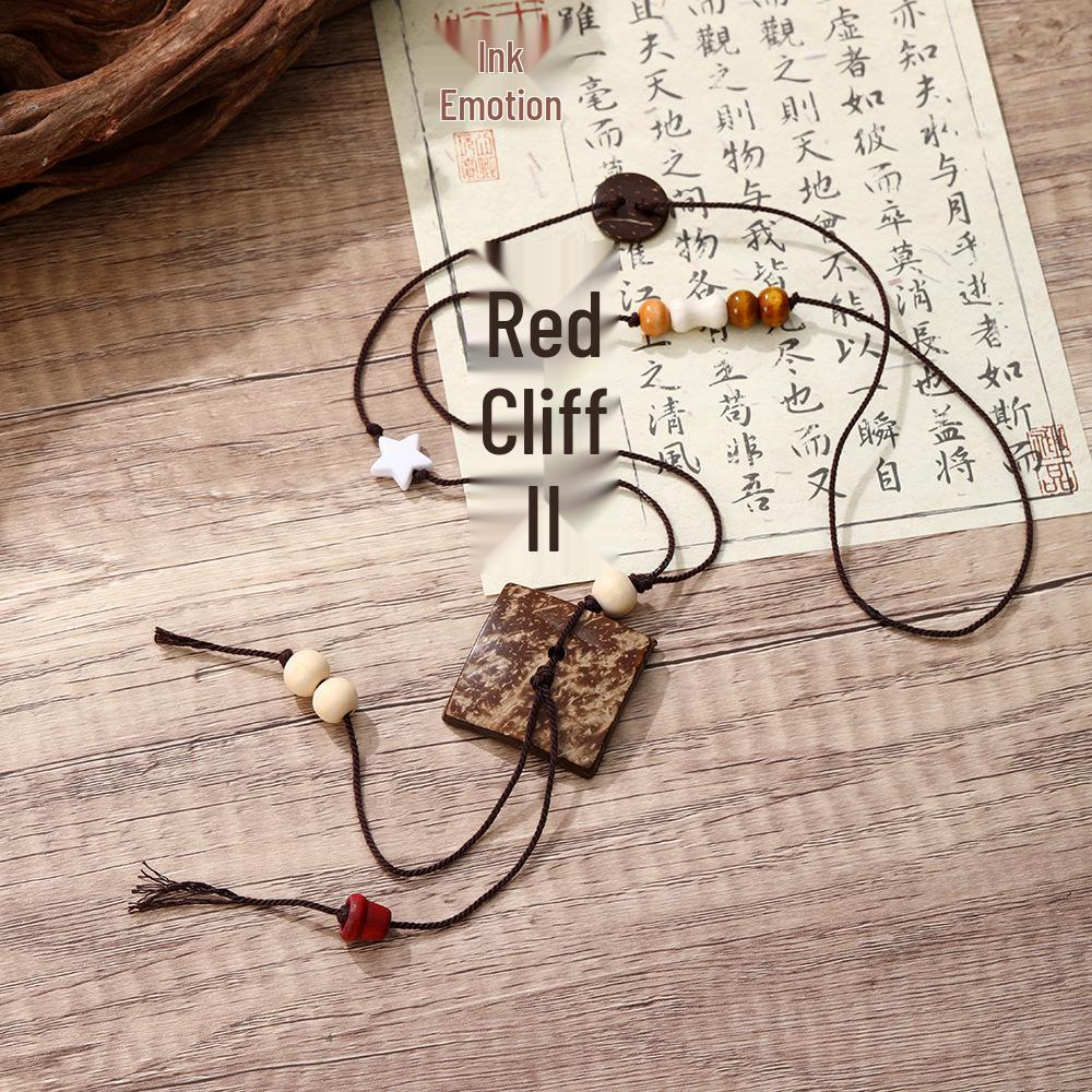 Bohemian Geometric Flower Moon Tassel Choker Necklace for Women