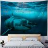 Home Decoration Tapestry Psychedelic Forest Underwater Shark Wall Hanging Hippie Background Living Room Dormitory Decoration