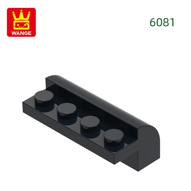 44Pcs/lot 6081Corner 4Hole Slope Curved 2x4x1 1/3 featuring Top Block Moc Colour Accessories Works With featuring Brick Kids Toy