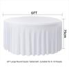 Washable Round Tablecloth Stretch Fitted Stain Resistant Stretch Tablecloth Elastic Ruffle Pleated Skirt Table Cover