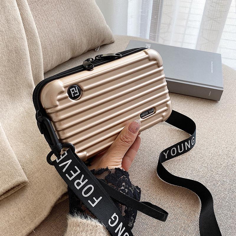 Women's Hard Shell Makeup & Toiletry Mini Bag | Crossbody, Evening, Travel Storage Box