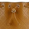 Tory Burch T Monogram Gold Double T Rope Buckle Adjustable Detachable Shoulder Strap Bucket Bag Women Handbags Brown 158530-200