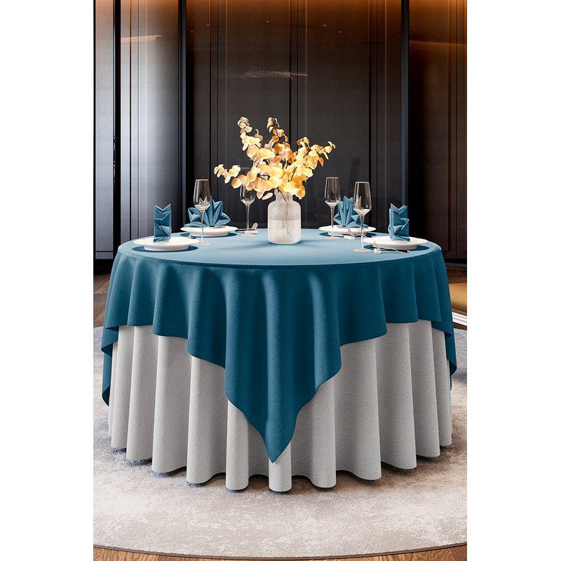 

Ткань для скатерти отеля Утолщенная Европейская Обеденный стол Отель Круглый Дом Большой круглый стол Скатерть Скатерть для ресторана Юбка для стола Nanshan Blue + Monet Grey Special 1.4 table